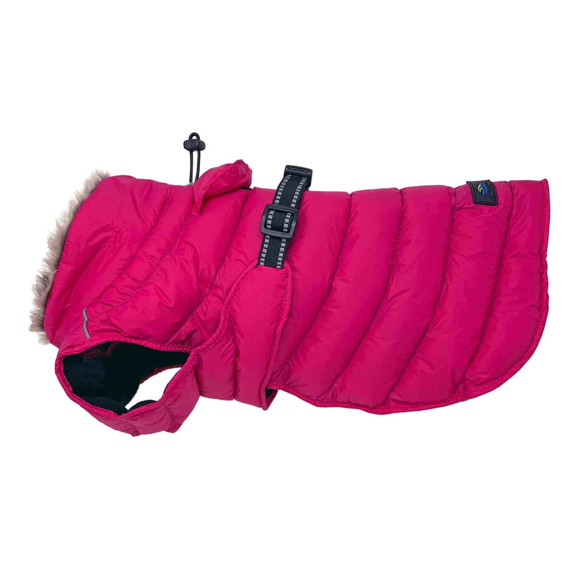 Alpine Extreme Weather Puffer Coat for Dogs - Pink Peacock