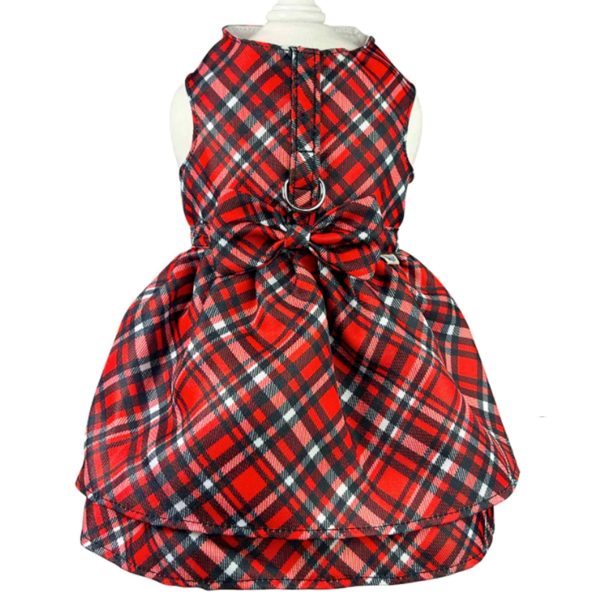 Plaid dog dress sale